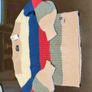 Abercrombie & Fitch wool/alpaca striped sweater M nwt